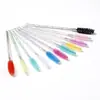 Herramientas para Injerto de Pestañas Varilla de Cristal Cepillo para Pestañas Colorido Rizador de Pestañas Cepillo para Cejas Peine Desechable para Cejas Cepillo en Espiral Peine para Pestañas