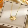 Venta caliente transfronteriza exquisita cadena para clavícula de acero de titanio y oro real 18K para mujer joyería de moda ins que no se decolora