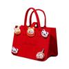 Nochebuena Bebé Bolsa de Regalo Gruesa para la Mano Bolsa de Fieltro de Dibujos Animados Banquete de Luna Llena de un Año Bolsita de Regalo de Retorno