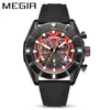 Nuevo reloj MEGIR para hombre, marca de moda, reloj multifunción, resistente al agua, luminoso, deportivo, 2209