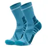 Meias de Lã Merino Transfronteiriças, Meias Amortecedoras e Absorventes de Choque para Caminhada e Montanhismo, Meias Esportivas Espessas de Terry Antiderrapantes, Meias de Cano Médio