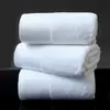 Toalla espiral blanca de algodón puro satén platino de 16 hilos 35*75 [150 gramos] para hoteles y casas de huéspedes, se puede personalizar con logo