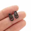 Brincos Minimalistas Europeus e Americanos em Aço Inoxidável com Formato de Coração, Flor, Animal Coelho para Mulheres, Acessórios de Orelha Geométricos Estilosos