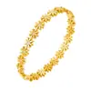 Pulseira Popular de Aço Titânio com Margarida Transfronteiriça, Simples e de Alto Padrão, Não Desbota, Versátil com Fecho Aberto Pulseira Atacado
