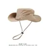 Sombrero de ala ancha para hombre con protección solar, Sombrero de Montañismo, Senderismo, Pesca, Sombrero de Vaquero, Sombrero de Pescador Transpirable de Verano para Exteriores