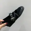 Zapatos Mary Jane cuadrados de estilo francés con elástico y tiras cruzadas para mujer, nuevo modelo otoño 2026, con aumento de altura interno, cómodos zapatos de corte bajo de una sola pieza