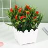 Suministro directo de fábrica simulación planta en maceta 20 Lirio de Cala cerca flor artificial bonsái bonsái decoración mini planta verde pequeños adornos