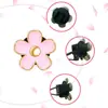 Pequeño crisantemo perfume para coche joyería aleación pequeña margarita flor de cinco pétalos flor clip decoración salida de aire del coche perfume