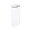 Frascos Sellados para Granos Caja de Almacenamiento para Cocina Tapa abatible Transparente Frasco para Café a Prueba de Humedad para Refrigerador Frasco de Almacenamiento para Productos Secos Venta al por Mayor