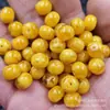 Fluorescente Flutuante Água Salgada Abelhas Artificiais Botão de Jade Contas de Ábaco Contas Soltas Amarelo Óleo de Galinha Espaçadores de Cera de Abelha Acessórios para Joias Contas