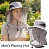 Sombrero Plegable Unisex Anti-Mosquitos Con Malla Oculta Repelente Protección Contra Insectos Abejas Casual Exterior Protector Solar Gorra de Pesca