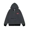 Sudadera con capucha a rayas bordada con letras estilo americano, nueva colección primavera/otoño para mujer, chaqueta con cremallera holgada y casual