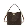 Bolso de cubo popular de moda versátil de gran capacidad para mujer, bolso de mano clásico versátil para mujer, Golden Fox
