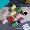 Taza Grande de Cerámica Color Caramelo, Taza de Café Gruesa Anti-Quemaduras, Taza de Té Portátil, Taza de Papel Anti-Escarcha Copo de Nieve Azul Tiffany Regalo