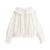 Ropa de Mujer 2026 Verano Nuevo Estilo Moda Francesa Con Capucha Capas Adorno de Volantes Chaqueta Casual 1255703