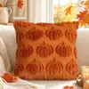 Nueva Funda de Almohada Bordada de Calabaza para Halloween, Decoración de Acción de Gracias Nueva Funda de Cojín para Sofá