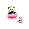 Dibujo animado tamaño grande pequeño Año Nuevo panda accesorios de pegamento crema accesorios de resina pegatina para refrigerador caja de almacenamiento llavero parche