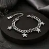 Pulsera de cuerda trenzada colorida de acero de titanio que no se decolora para hombre, pulsera de circón de lujo ligero de nicho de alta gama para mujer, joyería ajustable