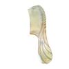 Uma grande oferta de pentes de chifre de cristal produtos de chifre amarelo africano cabeleireiro de proteção do cabelo Pentes 15-21 alça redonda esculpida