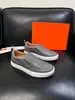Venda Quente Transfronteiriça Couro Genuíno Estilo Leve de Luxo Slip-On Hms Tênis Preguiçosos de Cano Baixo Direto da Fábrica