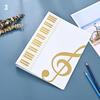 En Stock 40 Páginas A4 Carpeta Multicapa para Partituras Carpeta para Partituras de Práctica para Piano Carpeta para Archivos Opcional Multicolor