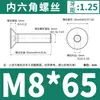 Acero Inoxidable 304 Cabeza Plana Hexagonal Din7991 Cabeza Avellanada el Tornillo de Rosca Completa Dongming M3M4M5M6-M12