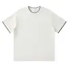 Camiseta de 220g con 50 Piezas, Bloques de Color, Cuello Redondo Plano, Unisex Manga Corta, Uniforme Escolar, Camisa Cultural, Impresión Personalizada Disponible