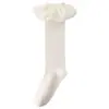 Meias de Bebê 2026 Outono e Inverno Algodão Penteado Respirável Meias de Renda para Meninas Meias de Princesa Sem Costura e Não Apertam