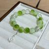 Pulseira Borboleta Verde Novo Estilo Chinês Folha de Lótus Outono Contas de Lótus Verde Nicho Retro High-End Exquisite Chamativo Acessórios de Mão para Mulheres