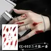 Pegatinas de Tatuaje de Halloween Cicatrices de Vampiro Simuladas Puntos Falsos Realistas Heridas Falsas Maquillaje Cos Pegatinas Faciales