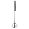 Batedor de Ovos de Aço Inoxidável Ferramenta de Mistura para Cozinha Doméstica Mixer de Ovos e Creme Batedor Rotativo Semi-automático