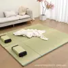 Tapete Tatami Dobrável com Juta Densa, Tapete de Chão para Sala de Chá Estilo Japonês, Tapete de Piso de Palma de Coco, Tapete para Sesta de Verão, Tapete para Bay Window