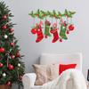 Comercio exterior transfronterizo de Amazon calcetines de bola de Navidad pegatinas de vidrieras diseño sala familiar sala de estar pegatinas de pared al por mayor