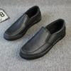 Nuevos Zapatos Casuales de Cuero Slip-On para Hombre Versátiles y Modernos Zapatillas Slip-On de Suela Gruesa Mocasines para Hombre