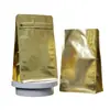 Sacos Coloridos com Selagem Lateral de Oito Lados com Zíper Lateral em Estoque para Embalagem de Café, Alimentos e Chá; Sacos de Vedação para Embalagem à Prova de Umidade Autovedantes