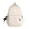 Mochila Harajuku de estilo coreano para mujer, de color liso, estilo universitario, para estudiantes de secundaria, sencilla, de gran capacidad