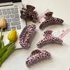 Jiayue Acessórios Laço Estampa Leopardo Presilha Garra Design de Nicho Tendência Presilha de Cabelo Acessório de Cabelo Verão