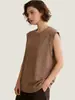Camiseta sin mangas de algodón puro estilo americano 2026 para mujer, chaleco de marca moderno de corte holgado, lavado vintage, personalizable, venta directa de fábrica