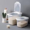 Camelia cubo de arroz sellado a prueba de humedad almacenamiento doméstico de plástico bote para arroz harina de arroz a prueba de polvo caja de almacenamiento de arroz 10kg a prueba de insectos