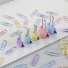 Conjunto Combinado de Clips de Papel Coloridos Criativos para Escritório Clip Metálico para Encadernação de Arquivos de Dados Clip de Papel