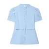 Novedades Verano 2026 Moda Callejera Femenina Europea y Americana Chaqueta Corta Ajustada con Mangas Abullonadas W05 26207