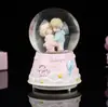 Amor nas Nuvens Casal Romântico Caixa de Música Bola de Cristal Presente de Aniversário Dia dos Namorados para Esposa e Namorada