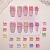 Nuevo Modelo Animal Caracol Dibujo Animado Accesorios Luminosos para Uñas Resina Piezas Pequeñas Aretes DIY Accesorios para Decoración de Uñas