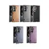 Adecuado para teléfono Samsung Z Fold 8 Ultra, funda protectora con soporte, tapa abatible, diseño plegable, resistente a caídas, funda de cuero de color sólido