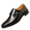 Zapatos de Cuero para Hombre, Estilo Nuevo, Zapatos de Cuero de Negocios con Hebilla Estilo Británico, Zapatos Formales para Hombre, Ropa Profesional para Oficina, Zapatos de Moda para Hombre