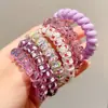 Goma para el pelo con cordón de teléfono de dopamina, Cuerda para el pelo linda estilo perezoso, Cuerda para el pelo de alta gama para niñas, Accesorio para el pelo con banda de goma de alta elasticidad