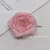 Flor de Tecido Feita à Mão Broche Marrom Corsage Versátil Elegante Retrô Elegante High-end Acessórios para Suéter Bolsa para Mulheres