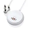 Cargador enchufable PD nuevo transfronterizo con luz nocturna táctil doble C + doble USB multipuerto multifunción enchufable inteligente