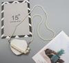 2021 Nuevo Bolso Cruzado de Amor con Cadena de Perlas para Mujer, Moda Femenina, Estilo Ins, Decoración de Pedrería, Mini Bolso Pequeño en Forma de Corazón, Verano