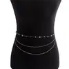 Cadena de Cintura de Turquesa Natural Colorida Multicapa Moda Joyería Transfronteriza Europea y Americana para Mujeres Accesorios Sexy de Cadena Corporal Venta al por Mayor